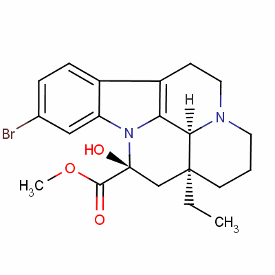 溴長春胺結構式_57475-17-9結構式