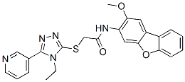 (9ci)-2-[[4-乙基-5-(3-吡啶)-4H-1,2,4-噻唑-3-基]硫代]-n-(2-甲氧基-3-二苯并呋喃)-乙酰胺結(jié)構(gòu)式_575470-85-8結(jié)構(gòu)式