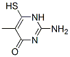 4(1H)-pyrimidinone, 2-amino-6-mercapto-5-methyl-(9ci)Structure,57613-17-9Structure 4(1H)-pyrimidinone, 2-amino-6-mercapto-5-methyl-(9ci) Structure,57613-17-9Structure