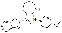 (9ci)-3-(2-苯并呋喃)-1,4,5,6,7,8-六氫-1-(4-甲氧基苯基)-吡唑并[3,4-b]氮雜卓結(jié)構(gòu)式_577699-48-0結(jié)構(gòu)式