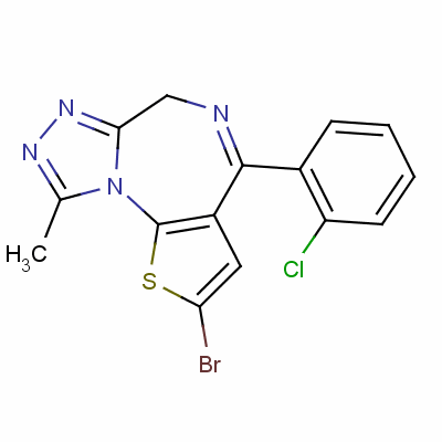 溴替唑侖結(jié)構(gòu)式_57801-81-7結(jié)構(gòu)式