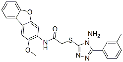 (9ci)-2-[[4-氨基-5-(3-甲基苯基)-4H-1,2,4-噻唑-3-基]硫代]-n-(2-甲氧基-3-二苯并呋喃)-乙酰胺結(jié)構(gòu)式_578719-36-5結(jié)構(gòu)式