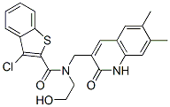 (9ci)-3-氯-n-[(1,2-二氫-6,7-二甲基-2-氧代-3-喹啉)甲基]-n-(2-羥基乙基)-苯并[b]噻吩-2-羧酰胺結構式_579455-48-4結構式