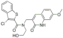 (9ci)-3-氯-n-[(1,2-二氫-7-甲氧基-2-氧代-3-喹啉)甲基]-n-(2-羥基乙基)-苯并[b]噻吩-2-羧酰胺結構式_579456-22-7結構式
