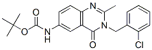 (9ci)-[3-[(2-氯苯基)甲基]-3,4-二氫-2-甲基-4-氧代-6-喹唑啉基]-氨基甲酸 1,1-二甲基乙酯結構式_579523-40-3結構式