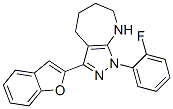 (9ci)-3-(2-苯并呋喃)-1-(2-氟苯基)-1,4,5,6,7,8-六氫-吡唑并[3,4-b]氮雜卓結(jié)構(gòu)式_581056-85-1結(jié)構(gòu)式
