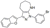 (9ci)-3-(2-苯并呋喃)-1-(3-溴苯基)-1,4,5,6,7,8-六氫-吡唑并[3,4-b]氮雜卓結(jié)構(gòu)式_581773-79-7結(jié)構(gòu)式
