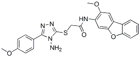 (9ci)-2-[[4-氨基-5-(4-甲氧基苯基)-4H-1,2,4-噻唑-3-基]硫代]-n-(2-甲氧基-3-二苯并呋喃)-乙酰胺結(jié)構(gòu)式_587000-55-3結(jié)構(gòu)式