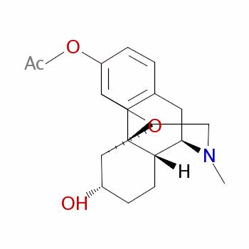 (5Alpha,6alpha)-4,5-環(huán)氧基-6-羥基-17-甲基嗎啡烷-3-乙酸酯結(jié)構(gòu)式_58752-60-6結(jié)構(gòu)式
