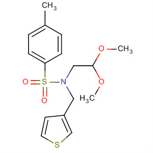 N-(2,2-二甲氧基乙基)-4-甲基-n-(噻吩-3-甲基)苯磺酰胺結(jié)構(gòu)式_58754-96-4結(jié)構(gòu)式