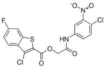 (9ci)-3-氯-6-氟-苯并[b]噻吩-2-羧酸 2-[(4-氯-3-硝基苯基)氨基]-2-氧代乙酯結構式_587835-36-7結構式