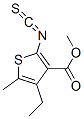 3-Thiophenecarboxylicacid,4-ethyl-2-isothiocyanato-5-methyl-,methylester(9ci)Structure,588695-55-0Structure 3-Thiophenecarboxylicacid,4-ethyl-2-isothiocyanato-5-methyl-,methylester(9ci) Structure,588695-55-0Structure