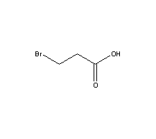 3-溴丙酸結構式_590-92-1結構式