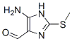 (9ci)-5-氨基-2-(甲基硫代)-1H-咪唑-4-羧醛結(jié)構(gòu)式_59153-29-6結(jié)構(gòu)式