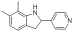 2,3-二氫-6,7-二甲基-2-(4-吡啶)-1H-吲哚(9ci)結(jié)構(gòu)式_591720-54-6結(jié)構(gòu)式
