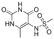 (9ci)-n-(1,2,3,4-四氫-6-甲基-2,4-二氧代-5-嘧啶)-甲烷磺酰胺結(jié)構(gòu)式_591725-91-6結(jié)構(gòu)式