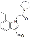 (9CI)-1-[(7-乙基-3-甲?；?1H-吲哚-1-基)乙酰基]-吡咯烷結(jié)構(gòu)式_593237-24-2結(jié)構(gòu)式