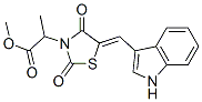 3-Thiazolidineaceticacid,5-(1h-indol-3-ylmethylene)-alpha-methyl-2,4-dioxo-,methylester(9ci)Structure,593266-04-7Structure 3-Thiazolidineaceticacid,5-(1h-indol-3-ylmethylene)-alpha-methyl-2,4-dioxo-,methylester(9ci) Structure,593266-04-7Structure