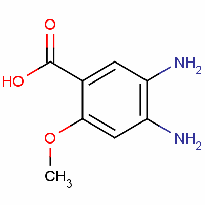 4,5-Diamino-o-anisic acidStructure,59338-91-9Structure 4,5-Diamino-o-anisic acid Structure,59338-91-9Structure