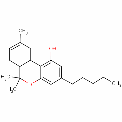 Delta-8-tetrahydrocannabinolStructure,5957-75-5Structure Delta-8-tetrahydrocannabinol Structure,5957-75-5Structure