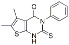 5,6-二甲基-3-苯基-2-硫氧基-2,3-二氫噻吩并[2,3-d]嘧啶-4(1H)-酮結構式_59898-64-5結構式