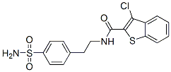 (9ci)-n-[2-[4-(氨基磺?；?苯基]乙基]-3-氯-苯并[b]噻吩-2-羧酰胺結(jié)構(gòu)式_600122-24-5結(jié)構(gòu)式