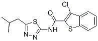 (9ci)-3-氯-n-[5-(2-甲基丙基)-1,3,4-噻二唑-2-基]-苯并[b]噻吩-2-羧酰胺結構式_600122-39-2結構式