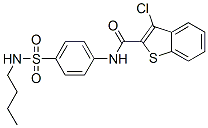 (9ci)-n-[4-[(丁基氨基)磺酰基]苯基]-3-氯-苯并[b]噻吩-2-羧酰胺結(jié)構(gòu)式_600122-47-2結(jié)構(gòu)式