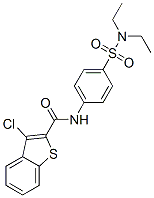 (9ci)-3-氯-n-[4-[(二乙基氨基)磺酰基]苯基]-苯并[b]噻吩-2-羧酰胺結(jié)構(gòu)式_600640-87-7結(jié)構(gòu)式