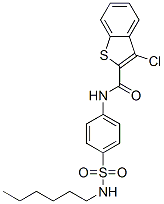 (9ci)-3-氯-n-[4-[(己基氨基)磺?；鵠苯基]-苯并[b]噻吩-2-羧酰胺結(jié)構(gòu)式_600640-88-8結(jié)構(gòu)式