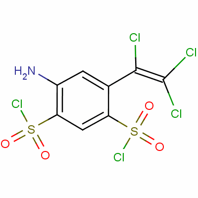4-Amino-6-(trichlorovinyl)benzene-1,3-disulphonyl dichlorideStructure,60285-85-0Structure 4-Amino-6-(trichlorovinyl)benzene-1,3-disulphonyl dichloride Structure,60285-85-0Structure