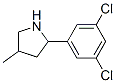 Pyrrolidine, 2-(3,5-dichlorophenyl)-4-methyl- (9ci)Structure,603068-16-2Structure Pyrrolidine, 2-(3,5-dichlorophenyl)-4-methyl- (9ci) Structure,603068-16-2Structure