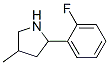 Pyrrolidine, 2-(2-fluorophenyl)-4-methyl- (9ci)Structure,603068-40-2Structure Pyrrolidine, 2-(2-fluorophenyl)-4-methyl- (9ci) Structure,603068-40-2Structure