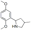 Pyrrolidine, 2-(2,5-dimethoxyphenyl)-4-methyl- (9ci)Structure,603068-42-4Structure Pyrrolidine, 2-(2,5-dimethoxyphenyl)-4-methyl- (9ci) Structure,603068-42-4Structure