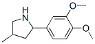 Pyrrolidine, 2-(3,4-dimethoxyphenyl)-4-methyl- (9ci)Structure,603068-43-5Structure Pyrrolidine, 2-(3,4-dimethoxyphenyl)-4-methyl- (9ci) Structure,603068-43-5Structure