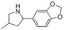 Pyrrolidine, 2-(1,3-benzodioxol-5-yl)-4-methyl- (9ci)Structure,603068-46-8Structure Pyrrolidine, 2-(1,3-benzodioxol-5-yl)-4-methyl- (9ci) Structure,603068-46-8Structure