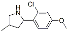 Pyrrolidine, 2-(2-chloro-4-methoxyphenyl)-4-methyl- (9ci)Structure,603068-83-3Structure Pyrrolidine, 2-(2-chloro-4-methoxyphenyl)-4-methyl- (9ci) Structure,603068-83-3Structure