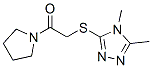(9CI)-1-[[(4,5-二甲基-4H-1,2,4-噻唑-3-基)硫代]乙?；鵠-吡咯烷結(jié)構(gòu)式_603070-54-8結(jié)構(gòu)式