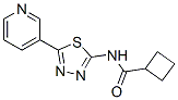 (9ci)-n-[5-(3-吡啶)-1,3,4-噻二唑-2-基]-環(huán)丁烷羧酰胺結(jié)構(gòu)式_603073-26-3結(jié)構(gòu)式