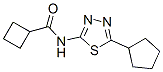 (9ci)-n-(5-環(huán)戊基-1,3,4-噻二唑-2-基)-環(huán)丁烷羧酰胺結(jié)構(gòu)式_603073-36-5結(jié)構(gòu)式
