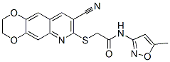 (9ci)-2-[(8-氰基-2,3-二氫-1,4-二噁英并[2,3-g]喹啉-7-基)硫代]-n-(5-甲基-3-異噁唑基)-乙酰胺結(jié)構(gòu)式_603077-88-9結(jié)構(gòu)式