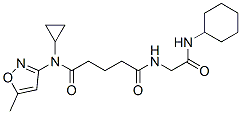 (9ci)-n-[2-(環(huán)己基氨基)-2-氧代乙基]-n-環(huán)丙基-n-(5-甲基-3-異噁唑基)-戊烷二酰胺結構式_603945-82-0結構式
