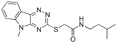 (9ci)-n-(3-甲基丁基)-2-[(5-甲基-5H-1,2,4-噻嗪并[5,6-b]吲哚-3-基)硫代]-乙酰胺結構式_603946-16-3結構式