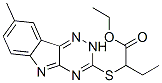 (9ci)-2-[(8-甲基-2H-1,2,4-噻嗪并[5,6-b]吲哚-3-基)硫代]-丁酸乙酯結(jié)構(gòu)式_603946-20-9結(jié)構(gòu)式