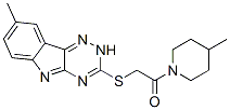 (9CI)-4-甲基-1-[[(8-甲基-2H-1,2,4-噻嗪o[5,6-b]吲哚-3-基)硫代]乙?；鵠-哌啶結構式_603946-23-2結構式