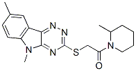 (9ci)-1-[[(5,8-二甲基-5H-1,2,4-噻嗪并[5,6-b]吲哚-3-基)硫代]乙?；鵠-2-甲基-哌啶結(jié)構(gòu)式_603946-48-1結(jié)構(gòu)式