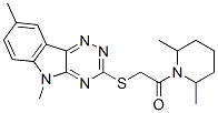 (9ci)-1-[[(5,8-二甲基-5H-1,2,4-噻嗪并[5,6-b]吲哚-3-基)硫代]乙酰基]-2,6-二甲基-哌啶結(jié)構(gòu)式_603946-49-2結(jié)構(gòu)式