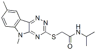 (9ci)-2-[(5,8-二甲基-5H-1,2,4-噻嗪并[5,6-b]吲哚-3-基)硫代]-n-(1-甲基乙基)-乙酰胺結(jié)構(gòu)式_603946-54-9結(jié)構(gòu)式
