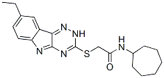 (9ci)-n-環(huán)庚基-2-[(8-乙基-2H-1,2,4-噻嗪并[5,6-b]吲哚-3-基)硫代]-乙酰胺結(jié)構(gòu)式_603946-56-1結(jié)構(gòu)式