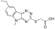 (9ci)-[(8-乙基-5-甲基-5H-1,2,4-噻嗪并[5,6-b]吲哚-3-基)硫代]-乙酸結構式_603946-71-0結構式